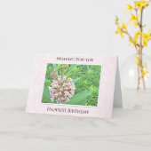 Der glücklichste Geburtstag - Geburtstag. Karte (Gelbe Blume)