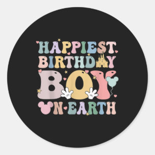 Der glücklichste Geburtstagskind der Welt, Matchin Runder Aufkleber