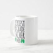 Der glücklichste Lehrer aller 3. Klasse Kaffeetasse (Vorderseite Links)