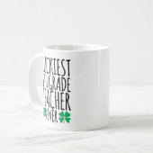 Der glücklichste Lehrer der 6. Klasse je Kaffeetasse (Vorderseite Links)