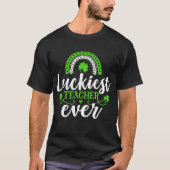 Der glücklichste Lehrer je St. Patrick's Day T-Shirt (Vorderseite)
