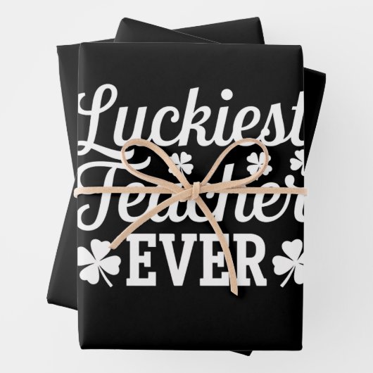 Der glücklichste Lehrer je unterrichtet St. Patric Geschenkpapier Set (Beispiel)