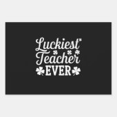 Der glücklichste Lehrer je unterrichtet St. Patric Geschenkpapier Set (Vorderseite)