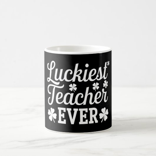Der glücklichste Lehrer je unterrichtet St. Patric Kaffeetasse (Mittel)