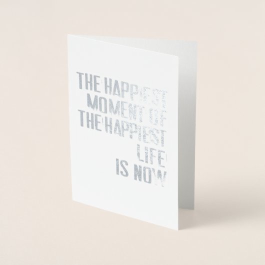 Der glücklichste Moment Folienkarte (Vorderseite)