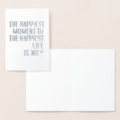 Der glücklichste Moment Folienkarte (Anzeige)