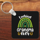 Der glücklichste Oma-je-Familienfeiertag Schlüsselanhänger (Vorderseite)