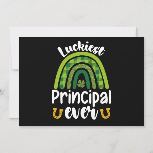 Der glücklichste Principal Ever School St Patrick' Einladung (Vorderseite)