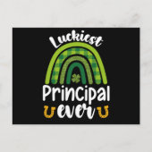 Der glücklichste Principal Ever School St Patrick' Postkarte (Vorderseite)