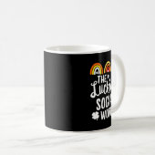 Der glücklichste Sozialarbeiter St. Patricks Day L Kaffeetasse (VorderseiteRechts)