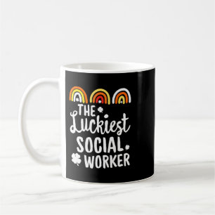 Der glücklichste Sozialarbeiter St. Patricks Day L Kaffeetasse