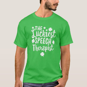 Der glücklichste Sprechtherapeut St. Patrick's Day T-Shirt