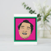 Der glücklichste Sumo der Welt Postkarte (Stehend Vorderseite)