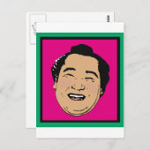 Der glücklichste Sumo der Welt Postkarte (Vorne/Hinten)