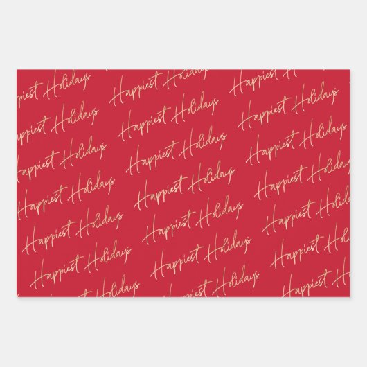 Der glücklichste Urlaub Geschenkpapier Set (Vorderseite)