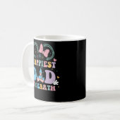 Der glücklichste Vater auf Erden Funny Happy Vater Kaffeetasse (Vorderseite Links)