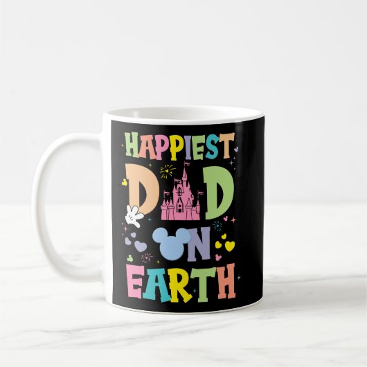 Der glücklichste Vater auf Erden Funny Papa Daddy  Kaffeetasse (Links)