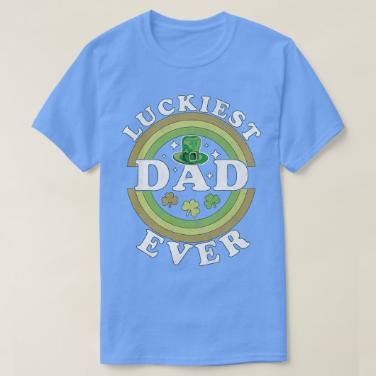 Der glücklichste Vater je Matching St Pattys Day R T-Shirt (Design vorne)