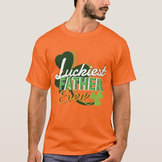 Der glücklichste Vater je Vatertag T-Shirt (Vorderseite)