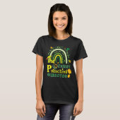 Der glücklichste Vorschuldirektor St. Patrick's Da T-Shirt (Vorne ganz)