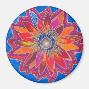 Der glühende Lotus-Magnet Magnet