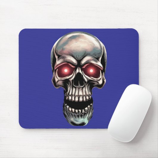 Der glühende Schädel enthüllt den dunklen Power Mousepad (Mit Mouse)