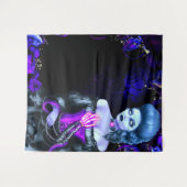 Der glühende Zombie Dead Girl Halloween-Party Hint Wandteppich (Vorderseite (Horizontal))