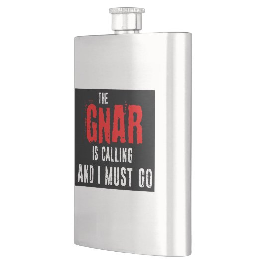 Der Gnar ruft und ich muss gehen Flachmann (Links)