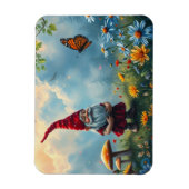 Der Gnom und der Schmetterling Magnet (Vertikal)