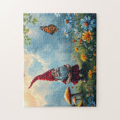 Der Gnom und der Schmetterling Puzzle (Vertikal)
