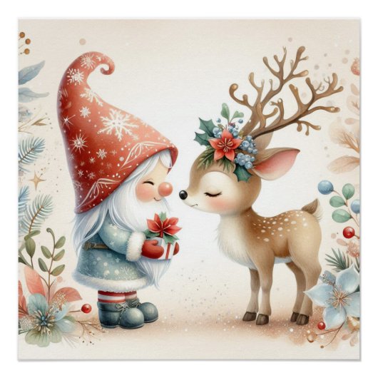 Der Gnome und das Rentier Poster (Vorderseite)