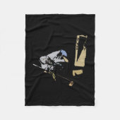 Der Goaltender - Hockey Player Fleecedecke (Vorderseite)