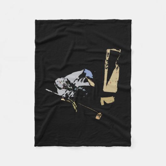 Der Goaltender - Hockey Player Fleecedecke (Vorderseite)