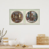 Der Gobelins-Workshop, 1840 Poster (Küche)