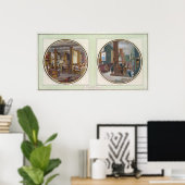 Der Gobelins-Workshop, 1840 Poster (Heimbüro)