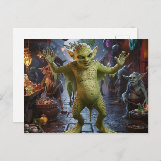 Der Goblinmarkt Postkarte (Vorne/Hinten)