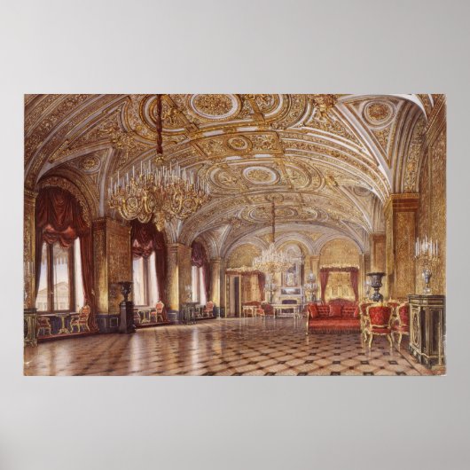 Der Gold Zeichnend Saal Poster (Vorne)