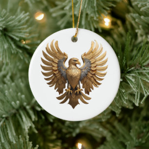 Der Goldadler Keramik Ornament