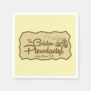 Der Golden Pterodactyl Tiki Bar Myrtle Beach Serviette