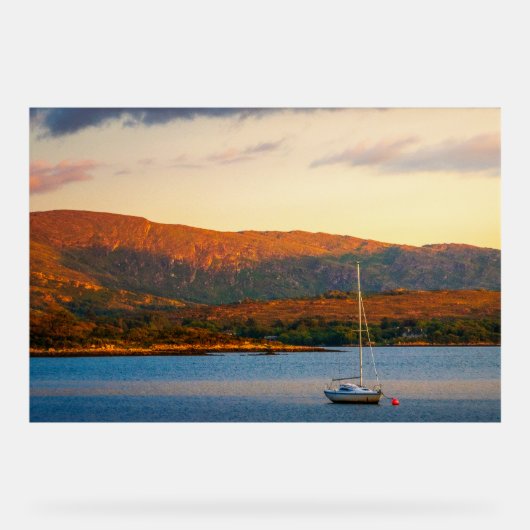 Der goldene Abend über der Kenmare-Bucht Acrylschild (Vorderseite)