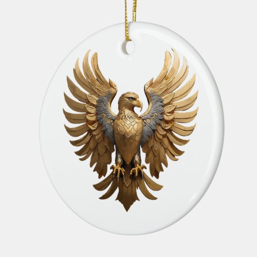 Der Goldene Adler Keramik Ornament (Links)