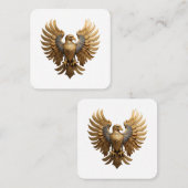 Der Goldene Adler Quadratische Visitenkarte (Vorne/Hinten)