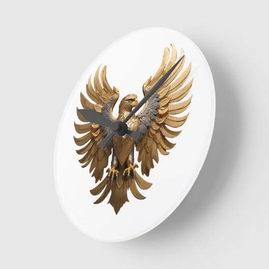 Der Goldene Adler Runde Wanduhr (Winkel)