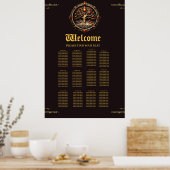 Der goldene Baum der Mystik, Poster (Küche)