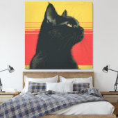 Der goldene Blick Mitte des Jahrhunderts Leinwanddruck (Insitu (Schlafzimmer))