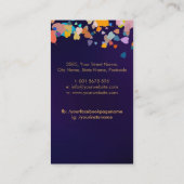 Der goldene Bodhi-Baum - farbenfrohe Blätter Visitenkarte (Rückseite)