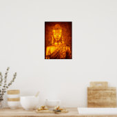 Der goldene Buddha Poster (Küche)