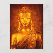 Der goldene Buddha Postkarte (Vorderseite)