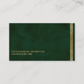 Der goldene Dara keltische Knoten Visitenkarte (Rückseite)