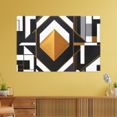 Der Goldene Diamant Leinwanddruck (Insitu (Wohnzimmer))